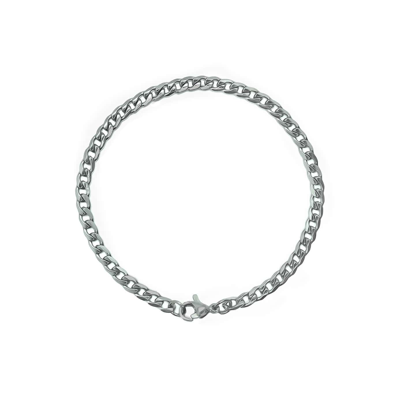 Curb Bracelet – Silver (4MM)