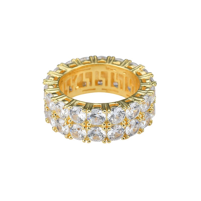 Double Row Diamond Ring – Gold