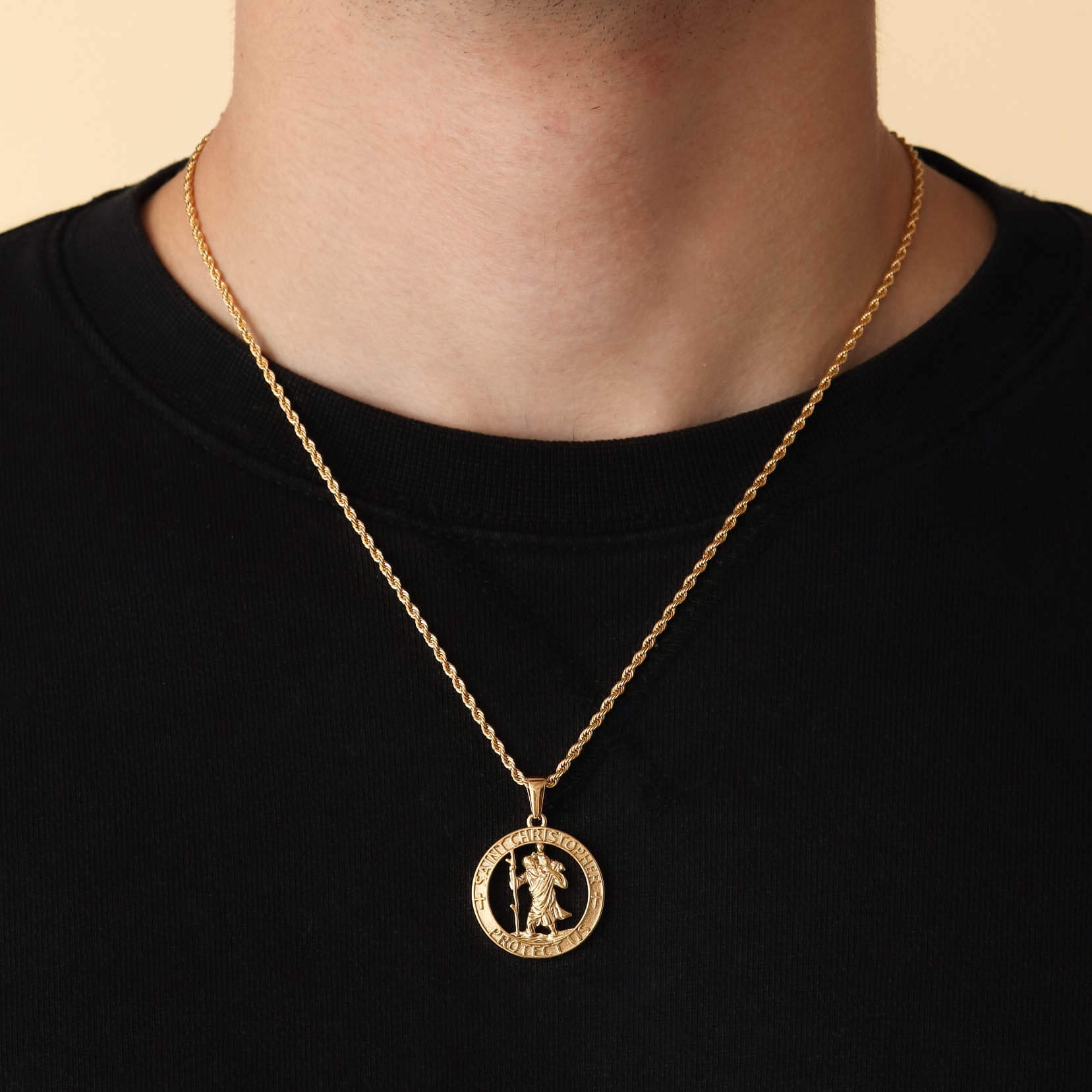 St. Christopher Pendant – Gold