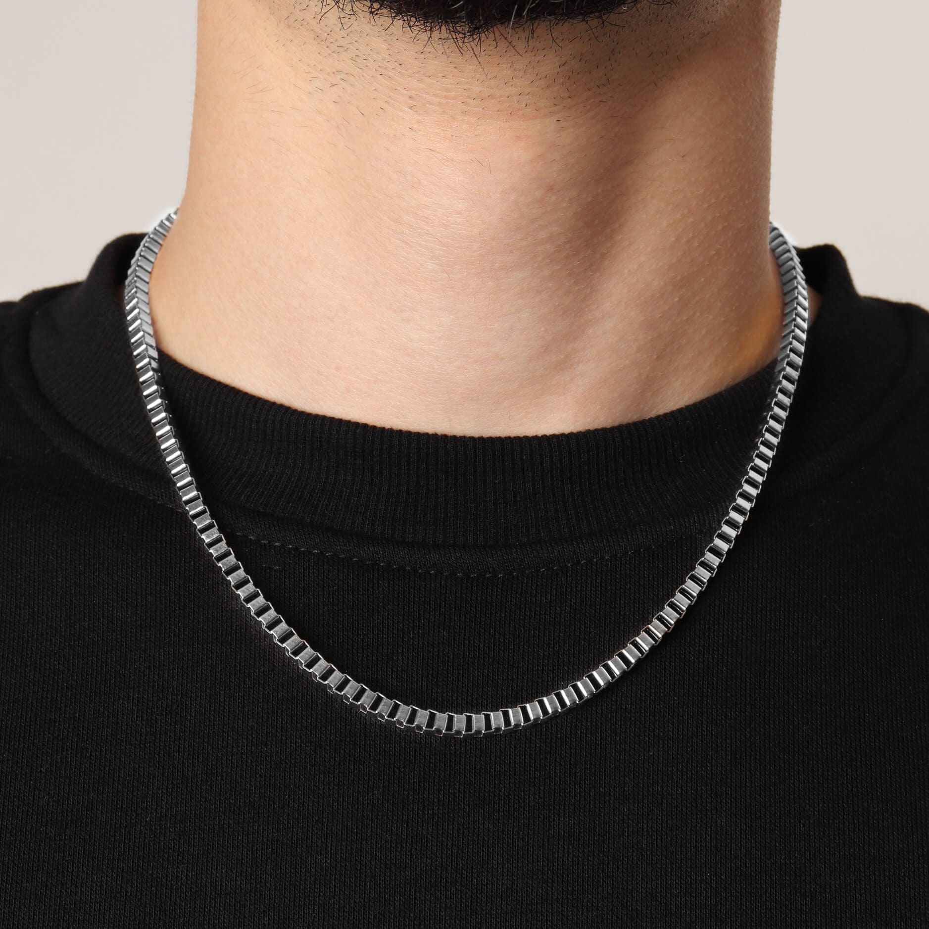 Box Link Chain – Silver