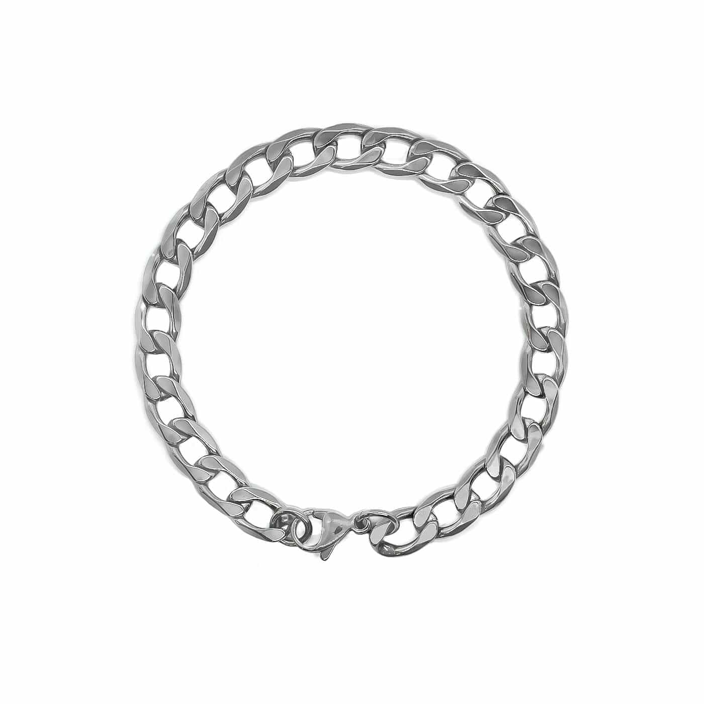 Curb Bracelet – Silver (8MM)