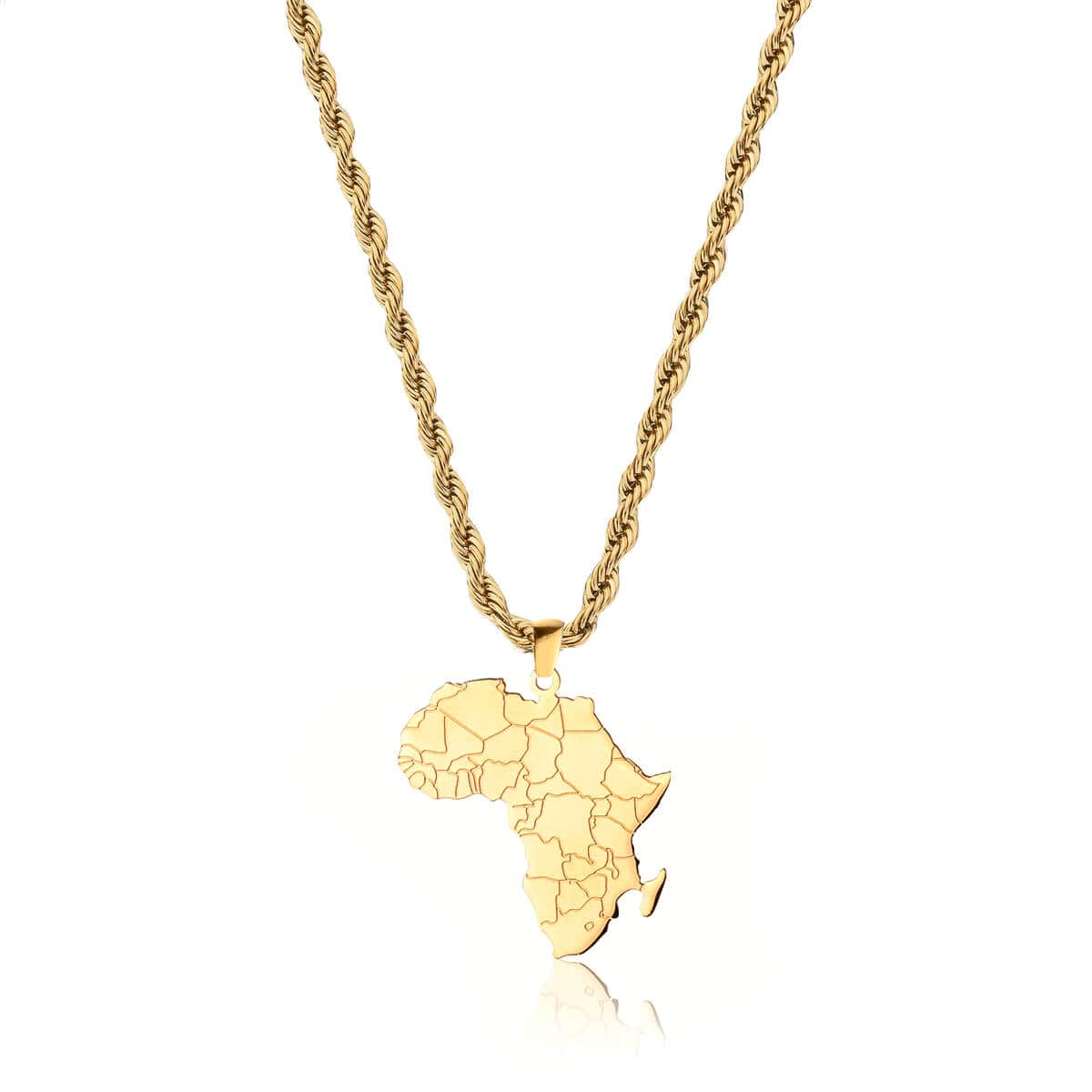 Africa Pendant – Gold
