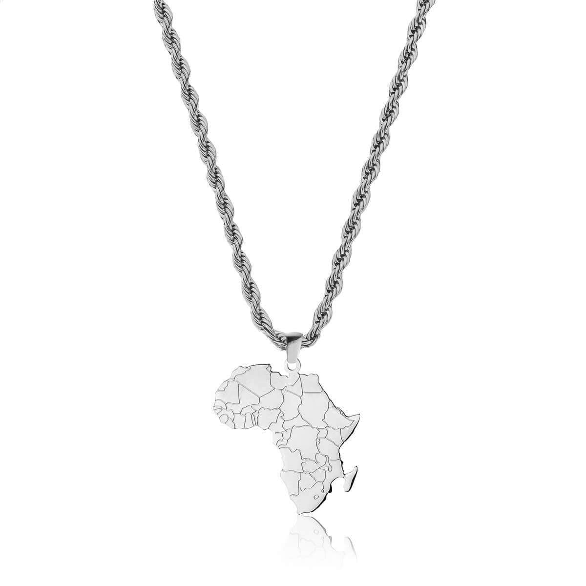 Africa Pendant – Silver