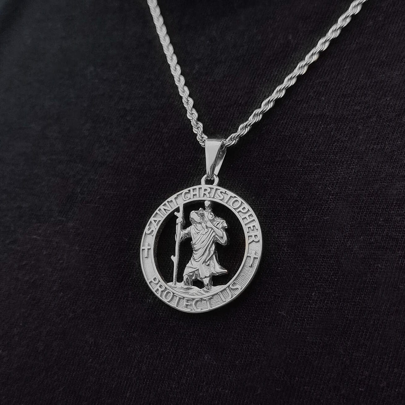 St. Christopher Pendant – Silver