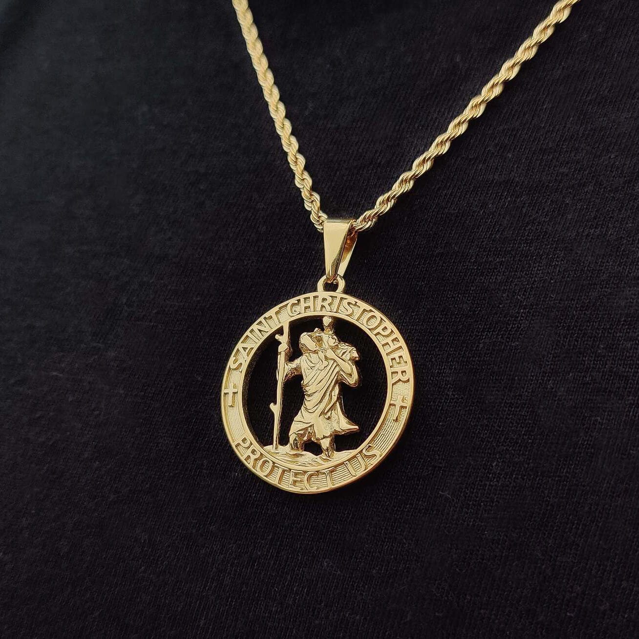 St. Christopher Pendant – Gold