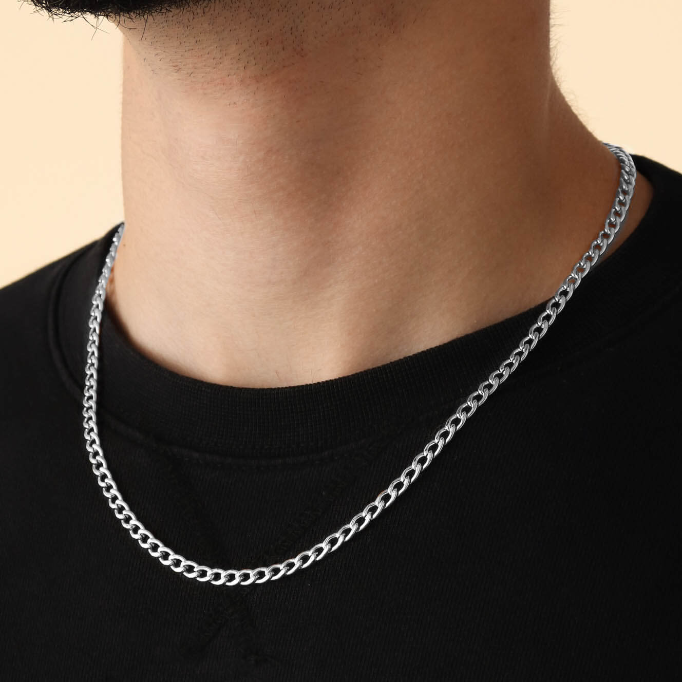 Curb Chain – Silver (4MM)