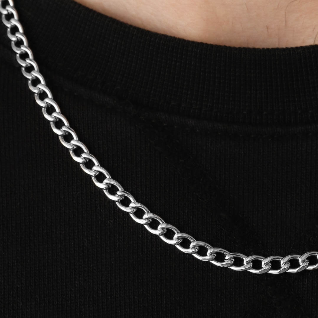 Curb Chain – Silver (4MM)
