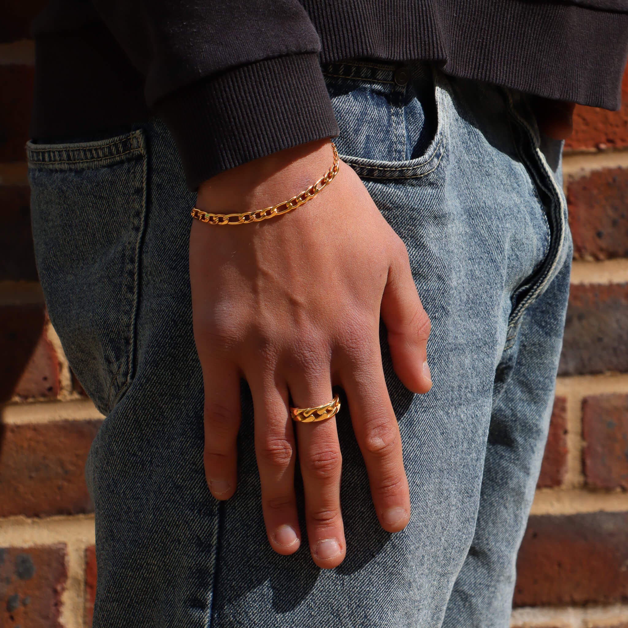Figaro Bracelet – Gold (5MM)