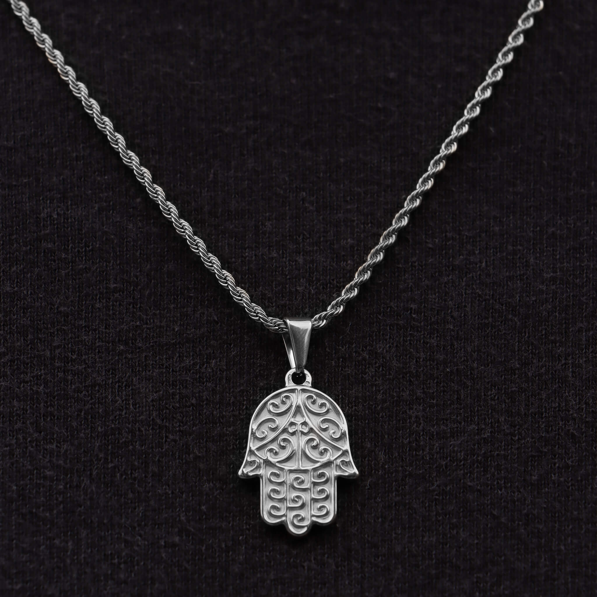 Khamsa Pendant – Silver