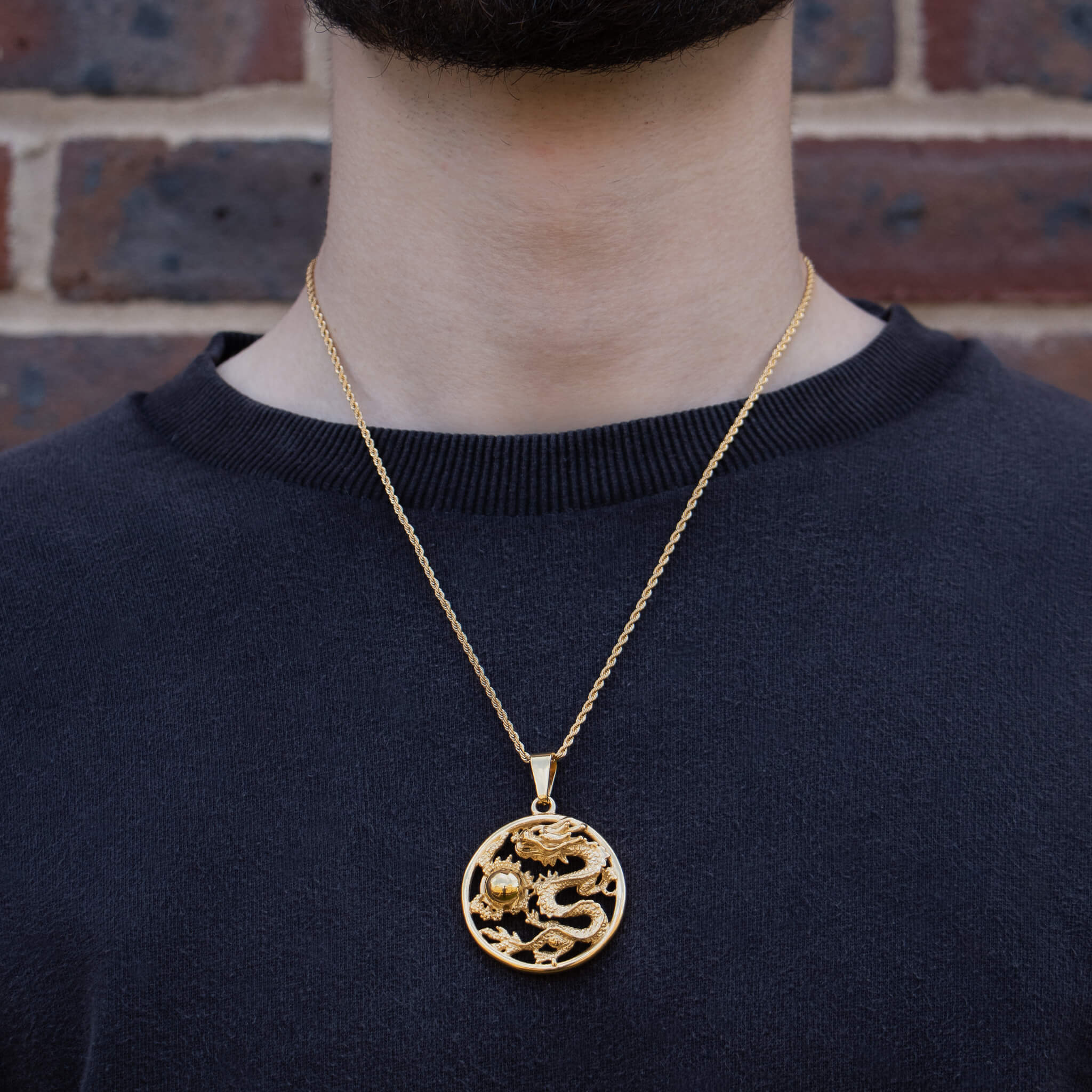 Shenron Pendant – Gold