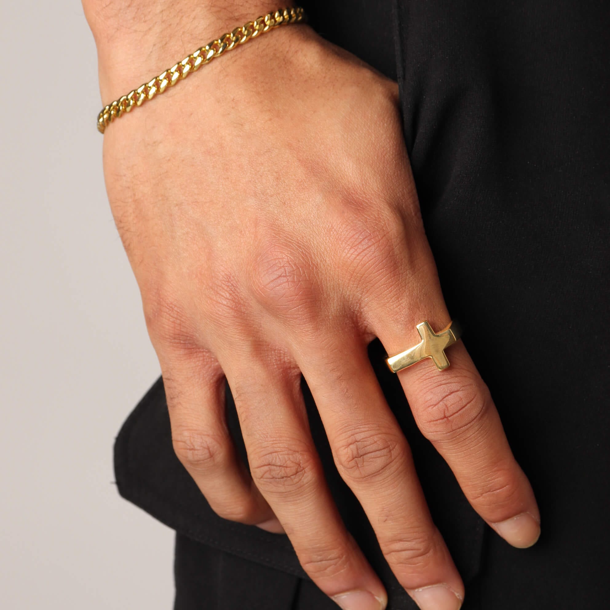 Cross Ring – Gold