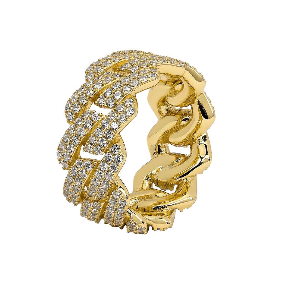 Iced Cuban Ring – Gold