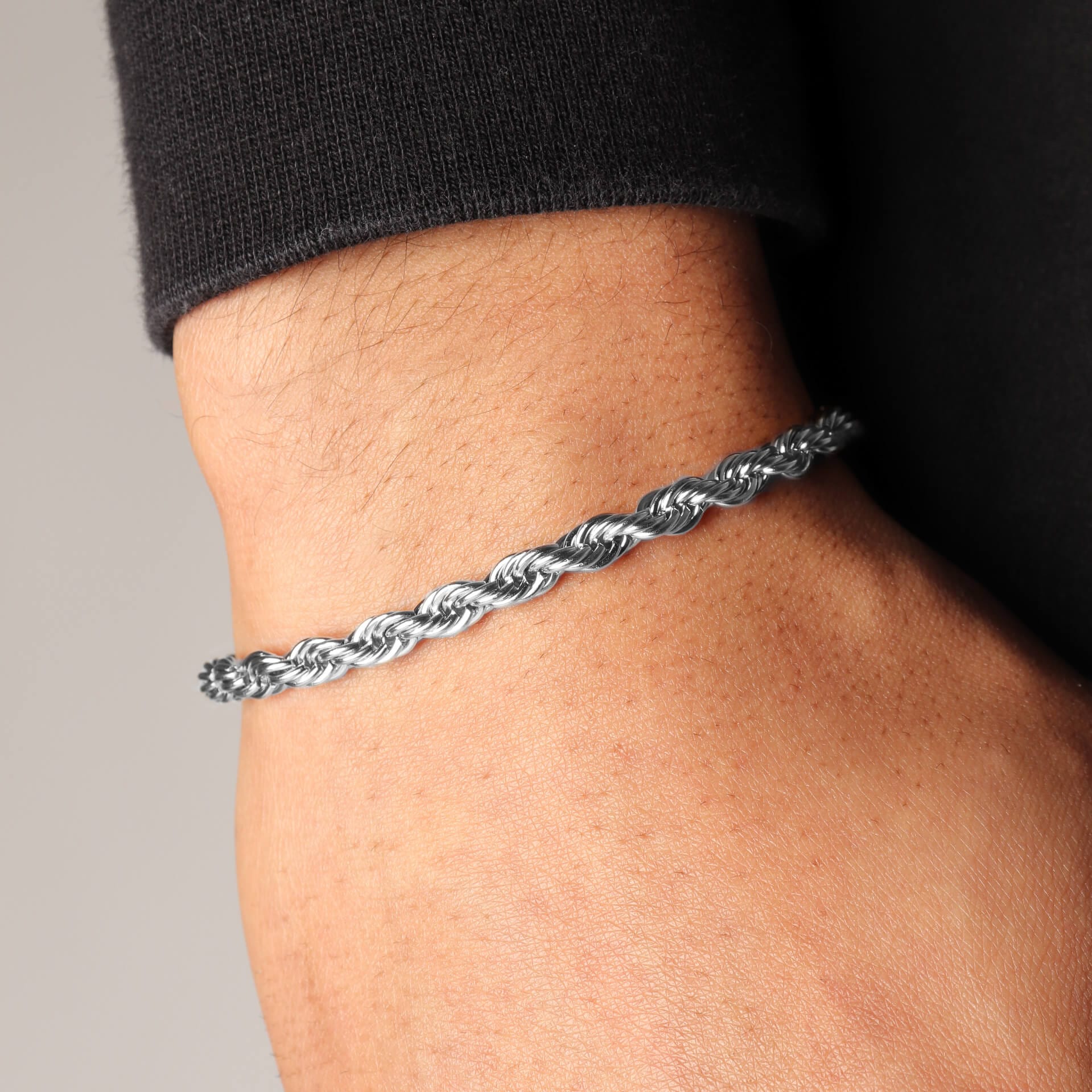 Rope Bracelet – Silver (5MM)