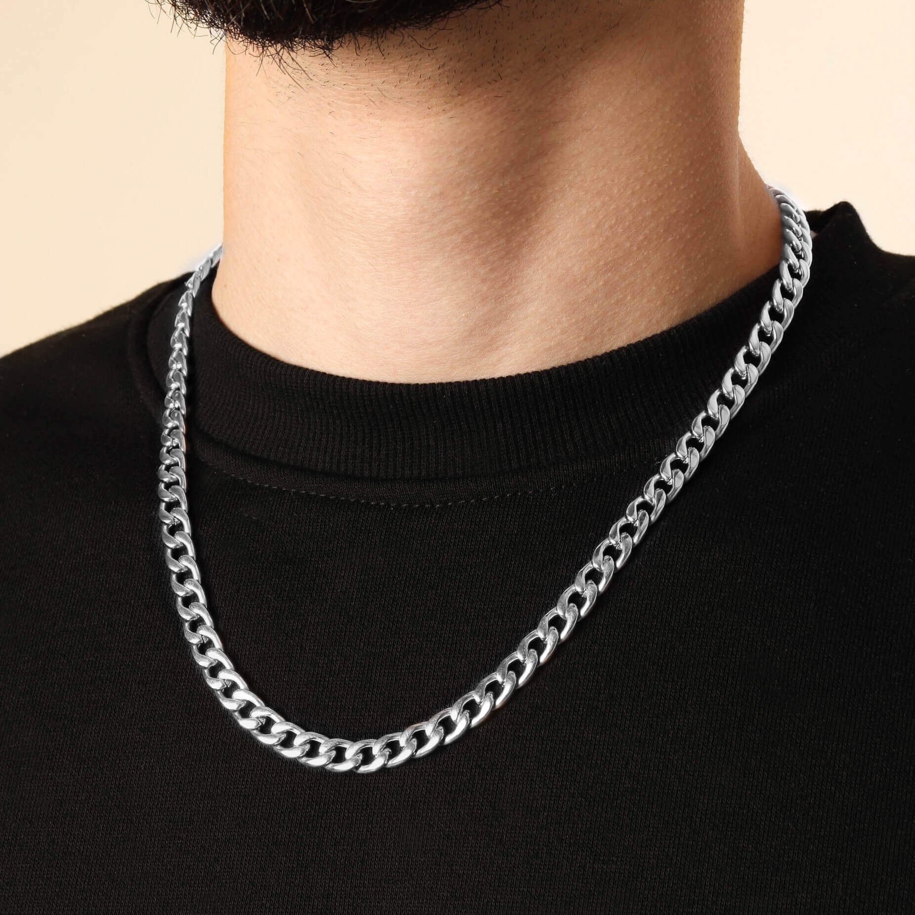 Curb Chain – Silver (8MM)