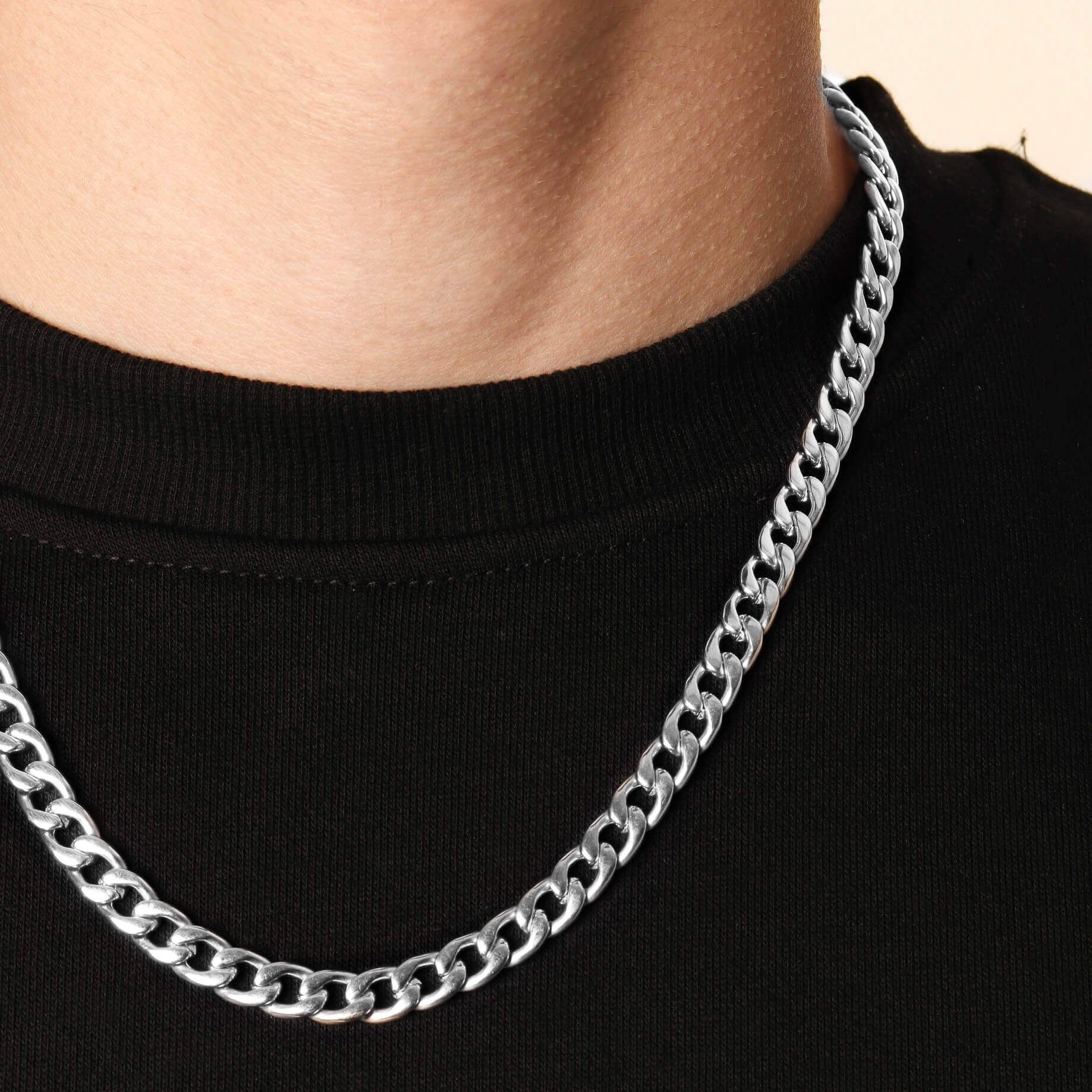 Curb Chain – Silver (8MM)