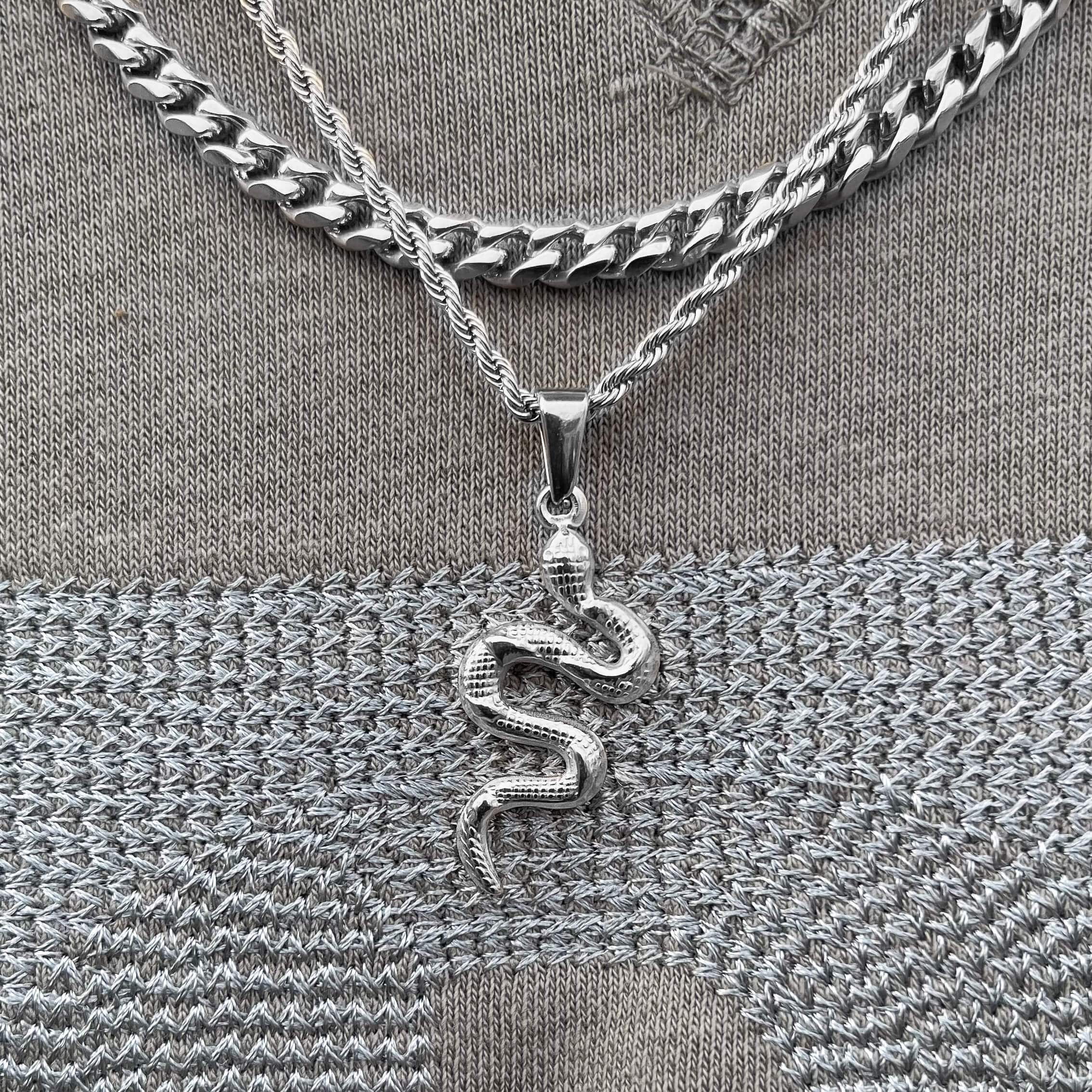 Snake Pendant – Silver