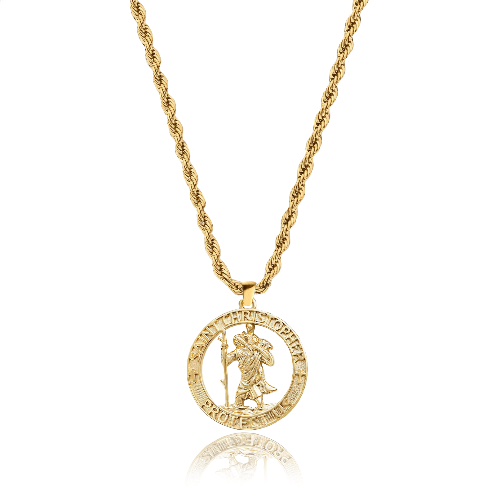 St. Christopher Pendant – Gold