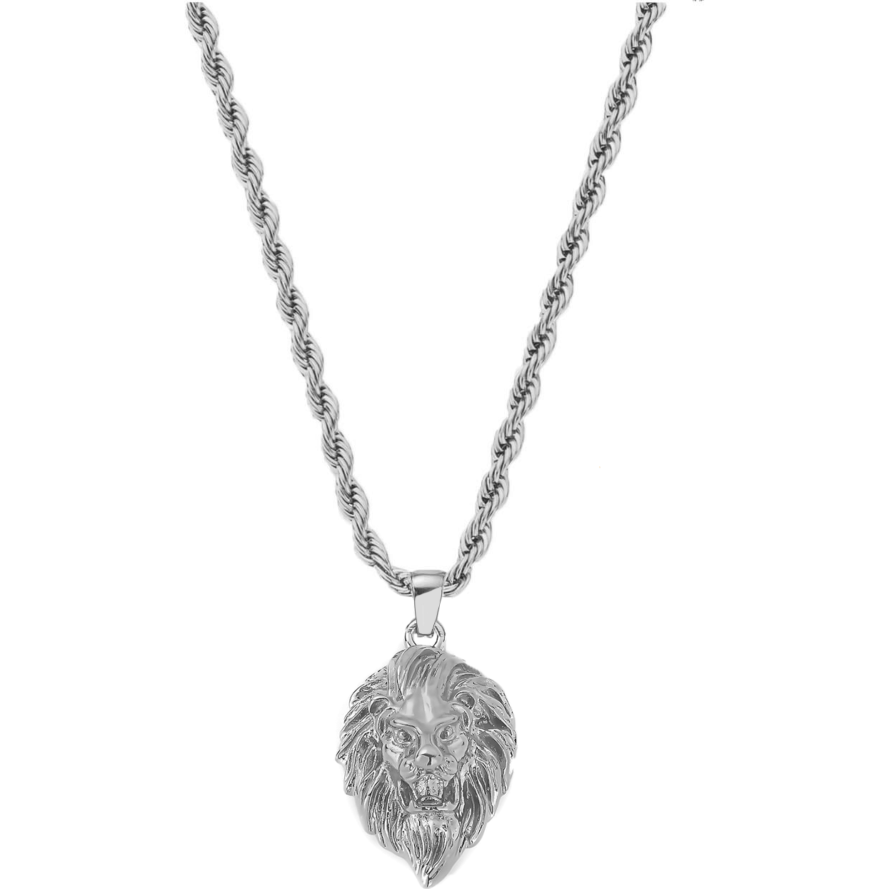 Lion Pendant – Silver