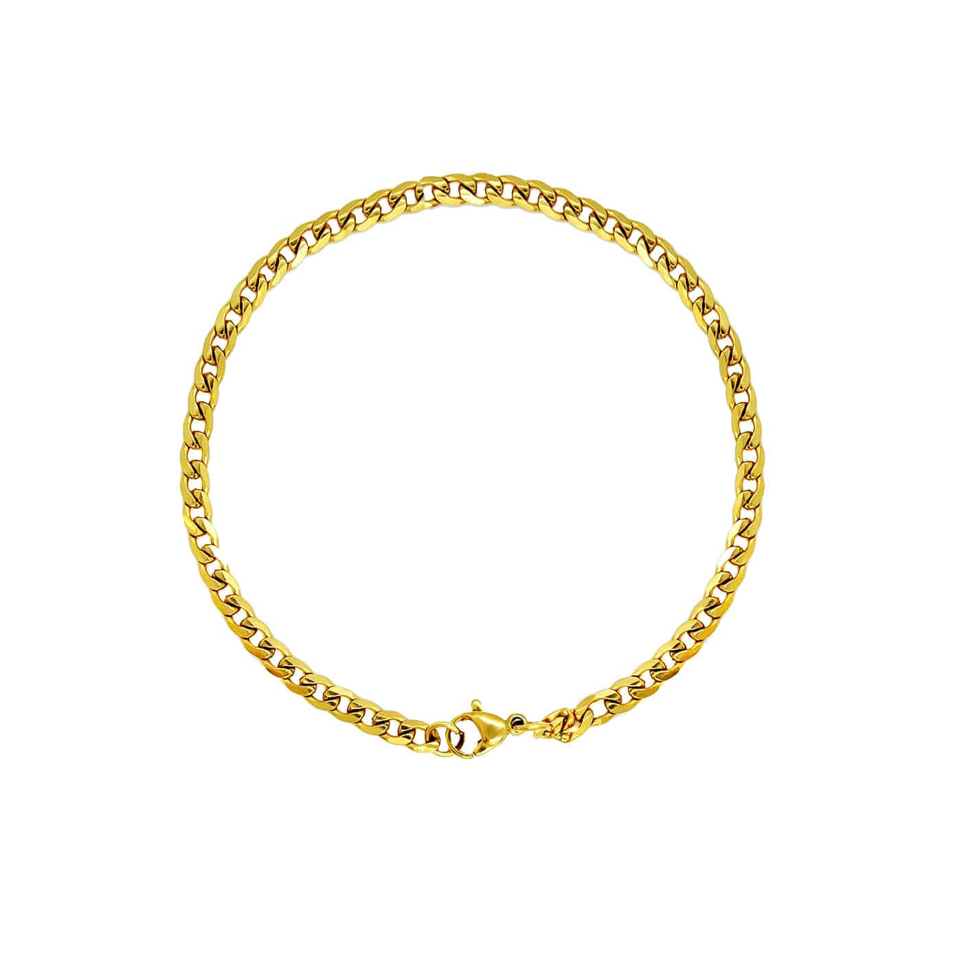Curb Bracelet – Gold (4MM)