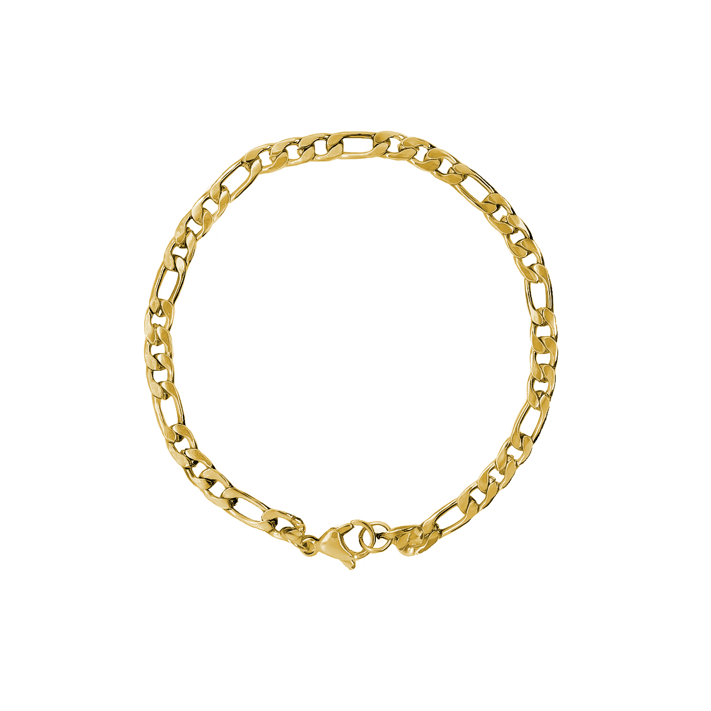 Figaro Bracelet – Gold (5MM)