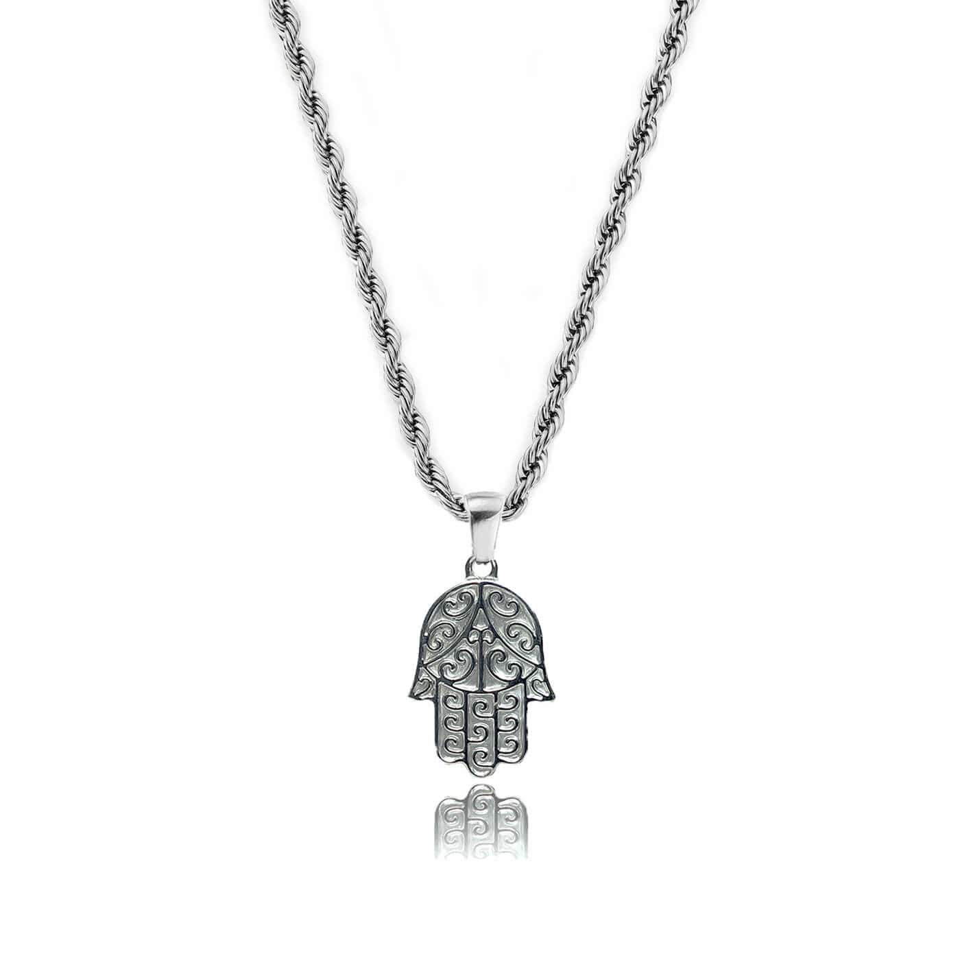 Khamsa Pendant – Silver