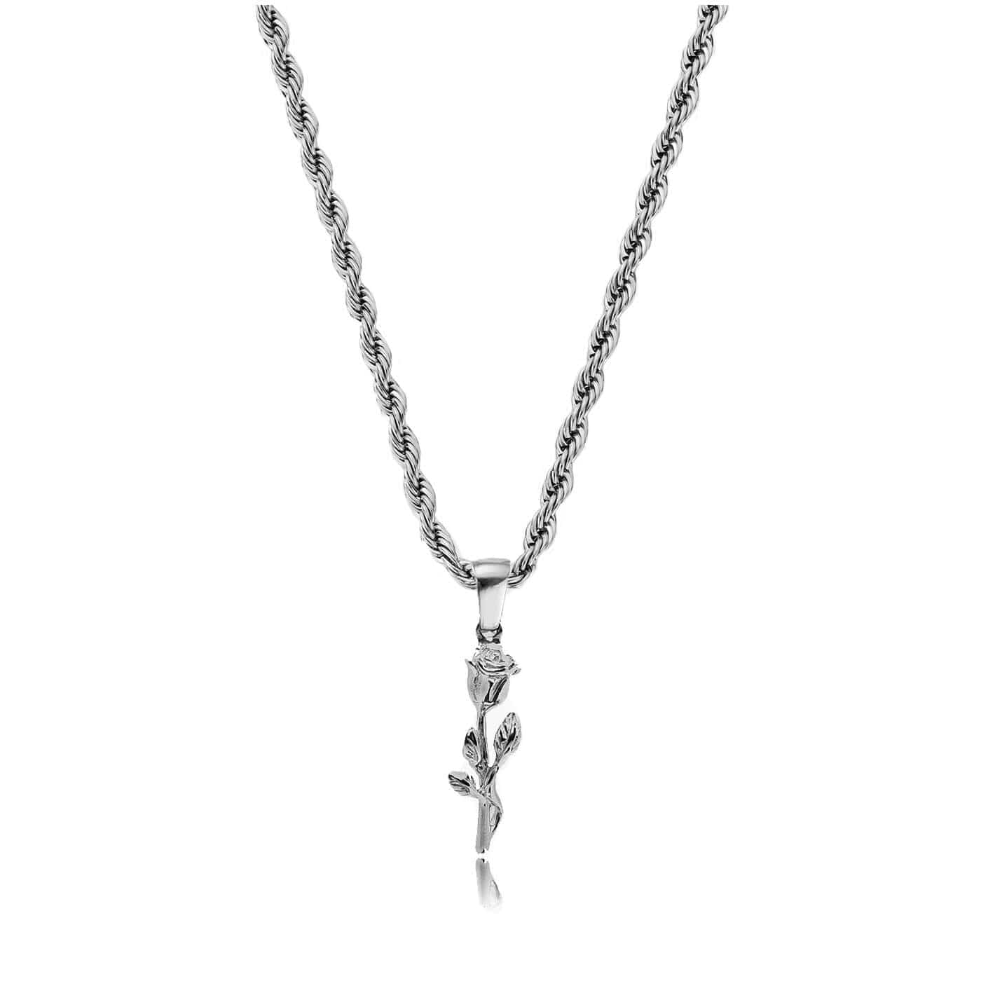 Rose Pendant – Silver