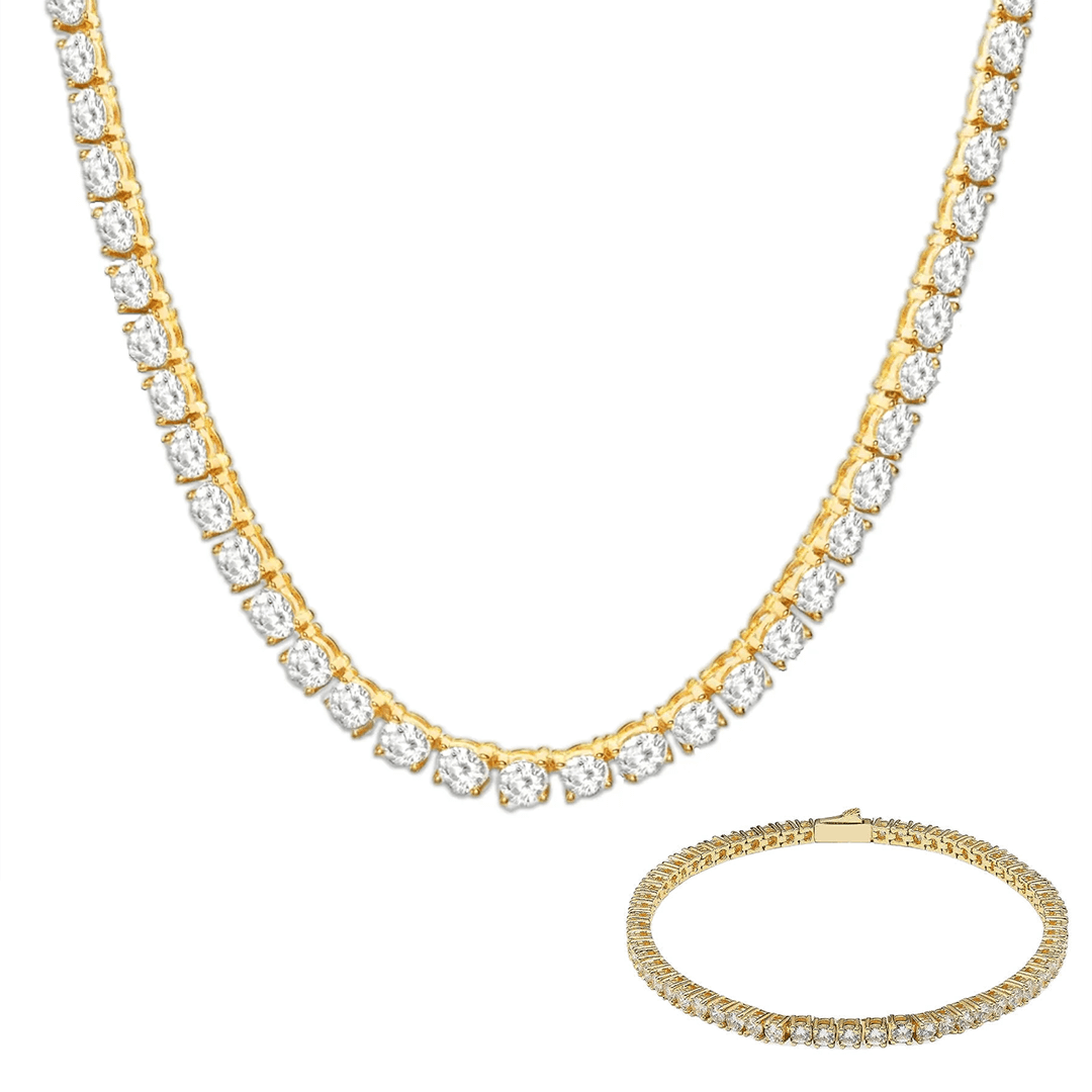 Tennis Set – Gold (3MM)